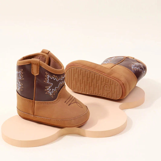 Soft Breathable Western Baby Boots